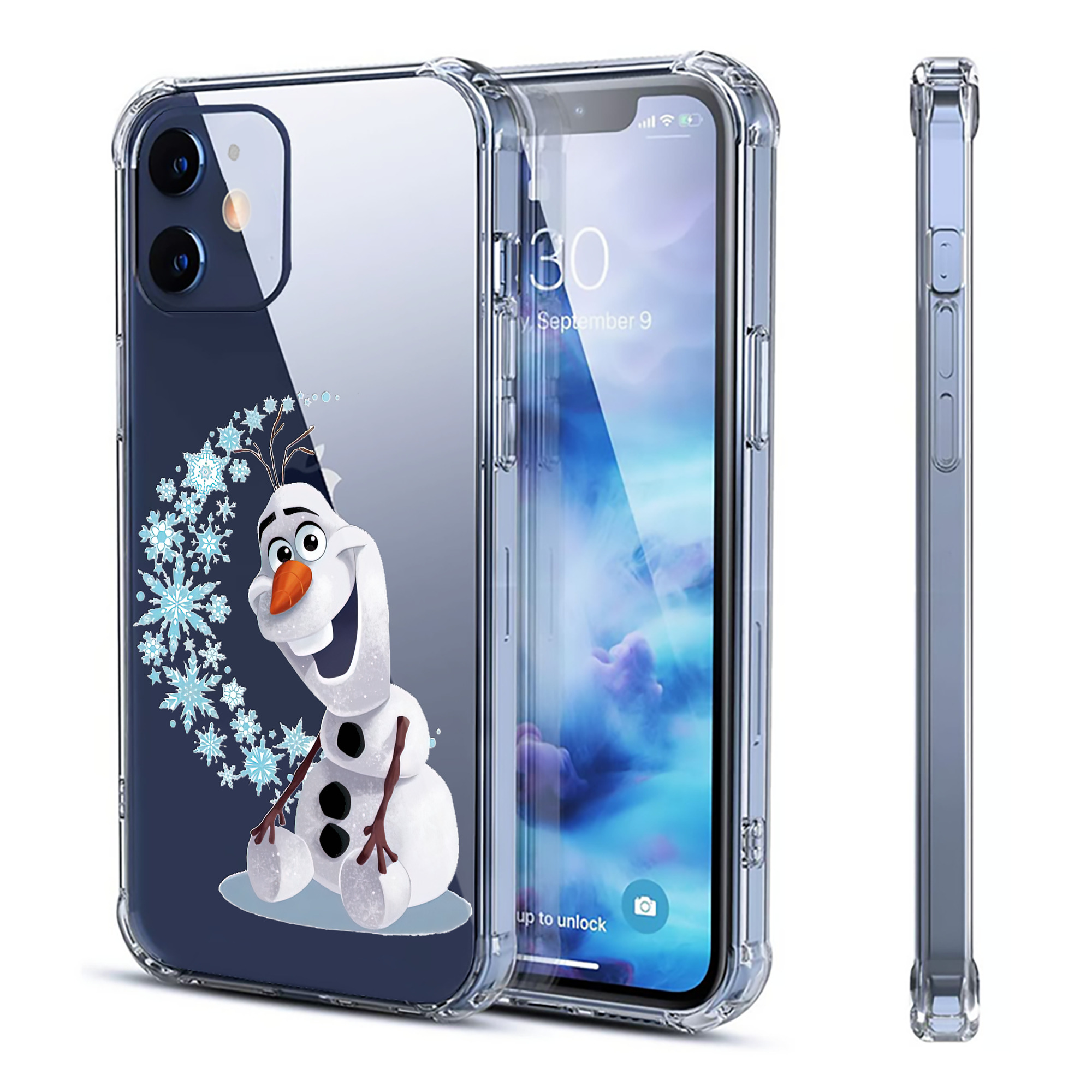 （画像用） アナと雪の女王 アンナ エルサ Frozen Anna Elsa 【iPhone 12シリーズ対応】透明スマホケース（クリアソフトケース）